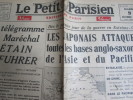 Le Petit Parisien N° 23615 Du 09/12/1941 : Télégramme De Pétain Au Fuhrer / Les Polonais Attaquent - Le Petit Parisien