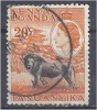 KUT 1954 Queen Elizabeth - Lion - 20c. Black And Orange FU - Kenya, Uganda & Tanganyika