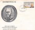 FDC  Dominca 1982: 100th Ann.of Birth Of Franklin Delano Roosevelt - Dominica (1978-...)