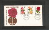 FDC  New Zealand 1971  World Rose Convention - FDC