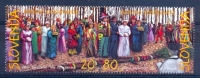 SI 1998-215-6 CARNEVAL(III), SLOVENIA, 1 X 2v, MNH - Carnevale