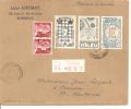 N°1480+1011C+1529+1456  BORDEAUX  Vers   SAUTERNES      Le   07 DECEMBRE 1968 - Storia Postale