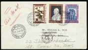 1962 Vatican Cover Sent To USA. Cittá Del Vaticano 21.2.62. Posta Aerea.  (G81c002) - Briefe U. Dokumente