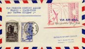 FRANCE ETATS UNIS  Premier Service Postal Aérien Par Yankee Clipper  25/05/39 - Aviones