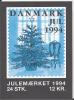 Carnet De Vignettes De Noël Du Danemark De 1994 - Abarten Und Kuriositäten