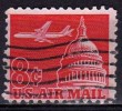 N° PA 61  O Y&T Avion Et Dome Du Capitol - 3a. 1961-… Afgestempeld