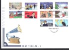 SUEDE N° 2053 à 2062 Obl. S/ Enveloppe FDC Illustrée - FDC