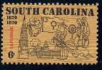 1970 USA SOUTH CAROLINA Stamp Sc#1407 Ship Cotton Tobacco Church State Flag - Tabak