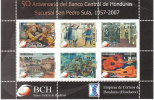 HONDURAS 2007  POSTA AEREA - 50° ANNIVERSARIO DEL BANCO CENTRAL DE HONDURAS - BF INTEGRO - Honduras