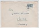 Sweden Single Stamped Cover Sent To Denmark Långebro 22-3-1952 - Lettres & Documents