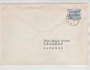 Sweden Single Stamped Cover Sent To Denmark Göteborg 20-3-1957 - Lettres & Documents