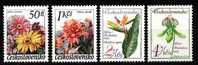 CS 1980 Mi 2574-7 ** Yt 2400-2403, Flowers - Neufs