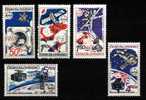 CS 1980 Mi 2558-62 Yt 2396-2390 ** Intercosmos - Unused Stamps