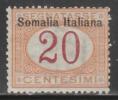 Q652.-.SOMALIA .-. 1909 .-. Scott # : J14  MVLH .-. POSTAGE DUE .-.  Cat US $ 20.00 - Somalië