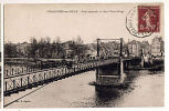 CPA 49 CHALONNES SUR LOIRE - Pont Suspendu Et Quai Victor Hugo - Chalonnes Sur Loire