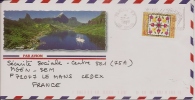 LETTRE POLYNESIE FRANCAISE Oblitération Tahiti Papeete 1997 - Oblitérés