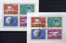 LUNA 17 Raumfahrt 1971 Ungarn 2642/5 2Kleinbogen **/o 7€ Lunachod Manöver S/s Blocs Space M/s Sheetlets Bf Hungaria - Rusland En USSR