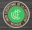 Carton Souvenir Membre De L'Union Eurpéenne De La Carosserie - Obj. 'Remember Of'