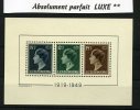 Luxembourg  1949  Bloc Centenaire Du Timbre **  Postfrich  Cote 150 E - Blocs & Feuillets