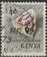 KENYA 1971 Sea Shells - 40c. Flame Top Shell FU - Kenia (1963-...)