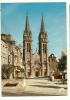 CPM LA FERTE-MACE(61)écrite-l'Eglise Et La Place Piétonne - La Ferte Mace
