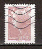 Timbre France Y&T N°4343 (07) Oblitéré. Marianne De Beaujard. 0.90 €. Lilas-brun Clair. Cote : 0.40 € - 2008-2013 Marianne Of Beaujard