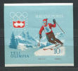 HONGRIE 1964 - Jeux Olympiques Innsbrick (Ski) Bloc Neuf Non Dentele Sans Charniere (Yvert 46) - Unused Stamps