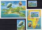 EXPO Brasiliana Rio 1979 Thomas/Prinzeninsel 583/4,Block 35 Plus 36 O 99€ Postflug Zeppelin Philatelic Sheet Of Sao Tome - Zeppeline