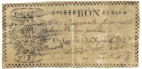 BON POUR 50 SOL .ORLEANS 1827 . PARCHEMIN - Notgeld