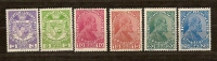 Liechtenstein 1917 Yvertn° 4-9 * MLH Cote 12.00 Euro - Nuevos