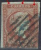 Sellos 4 Cuartos Isabel II 1855, VARIEDAD Impresion, Num 40 º - Oblitérés