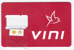 Polynésie Française / Tahiti - VINI / GSM / Carte Rouge - Carte à Puce Détachable Pour Tel. Portable - French Polynesia