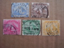 EGYPT  PYRAMID STAMPS Mills/Piastres Values FIVE DIFFERENT VERY OLD USED. - 1866-1914 Khedivaat Egypte