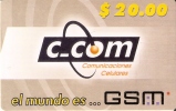 MOV-02/d TARJETA GSM DE CUBA DE $20  LILA CLARO REVERSO NEGRO - Cuba