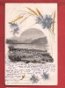 K832 RARE Litho Vevey Et Dent Du Midi, Bleuets Et épi De Blé.Précurseur.Cachets Cheserex Et Gingins 1900 - Chéserex