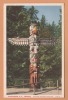 Vancouver BC ( Thunderbird Totem Pole At Stanley Park ) Canada Postcard Post Card Carte Postale CPA - Vancouver