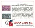 ASDA Philatelic Exhibiton Souvenir Card  SWEPEX-DALLAS  '81 - Souvenirkarten