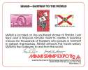 ASDA Philatelic Exhibiton Souvenir Card   MIAMI STAMP EXPO  '82  Gateway To The World - Cartes Souvenir