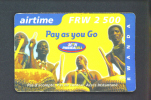 RWANDA  -  Remote Phonecard As Scan - Ruanda