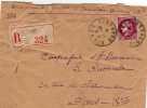 France: 1941lettre De Dignac Charente Vers Paris Avec Type Cérès 3f N°376 - Covers & Documents