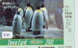Carte Prépayée Japon * OISEAU MANCHOT  (895)  PENGUIN BIRD Japan * Prepaidcard * PINGUIN * - Pingouins & Manchots