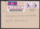 Sweden Registered Einschreiben Recommandée Label Deluxe OFFENDAL 1992 Cover Brief Bird Vogel Oiseau - Storia Postale
