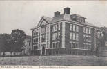 Barton Vermont - New School Building - Stamp & Postmark 1910 - Vintage - 2 Scans - E.W. Barron Co. - Andere & Zonder Classificatie