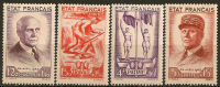 FRANCE - Yvert   - 576/80* ( Le 578 Manque ) - Cote 80 € - 1941-42 Pétain