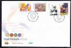 Ireland 2005 Scott #1594a, 1596a FDC Set Of 2 Pairs 48c And 65c Artwork By Women Artists - FDC