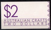Australia 1988 $2 Australian Crafts Booklet - See 2nd Scan - Carnets