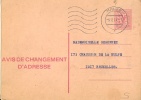 Belgique Avis De Changement D'adresse  N° 18 III F  Obl. - Avis Changement Adresse