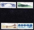 T)1962,CHINA,SET(4),BRIDGES OF ACIENT CHINA,SCN 606-609,MNH,PERF.11 - Nuovi