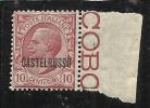 CASTELROSSO 1922 SOPRASTAMPATI  10 C MNH OTTIMA CENTRATURA - Castelrosso