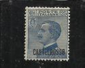 CASTELROSSO 1922 SOPRASTAMPATI  25 C MNH OTTIMA CENTRATURA - Castelrosso